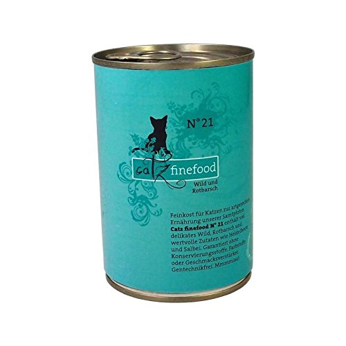 Catz finefood | No. 21 Wild & Rotbarsch | 6 x 400 g von Pets Nature