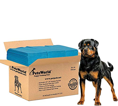 PetsWorld GIGANTISCHER Maximale saugfähig Puppy Hund Pads 30 x 36, 150 Ct, 30 x 36 von PetsWorld