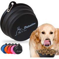 Petsation Faltbarer Reisenapf 350+1000ml Set schwarz von Petsation