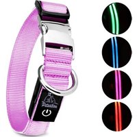 Petsation Leuchthalsband Hundehalsband pink S von Petsation