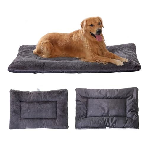 Petschat Waschbar Hundematte, Hundedecke Große Hunde 104 x 71 cm, Doppelseitige Hundekissen Katzenbett, Superweiche Hundedecke mit wasserabweisender Unterseite für Innen und Unterwegs von Petschat