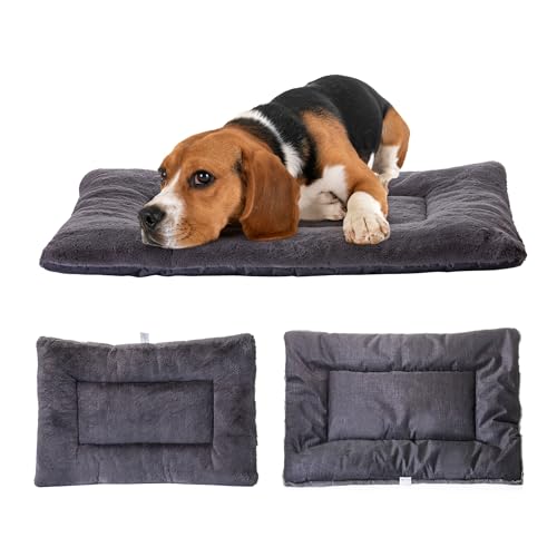 Petschat Waschbar Hundematte, Hundedecke Mittel- und Große Hunde 90 x 65 cm, Doppelseitige Hundekissen Katzenbett, Superweiche Hundebett mit wasserabweisender Unterseite für Innen- und Außenbereich von Petschat