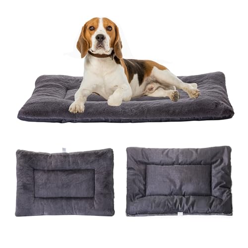 Petschat Waschbar Hundematte, Hundedecke Mittel- und Große Hunde 90 x 65 cm, Doppelseitige Hundekissen Katzenbett, Superweiche Hundebett mit wasserabweisender Unterseite für Innen- und Außenbereich von Petschat