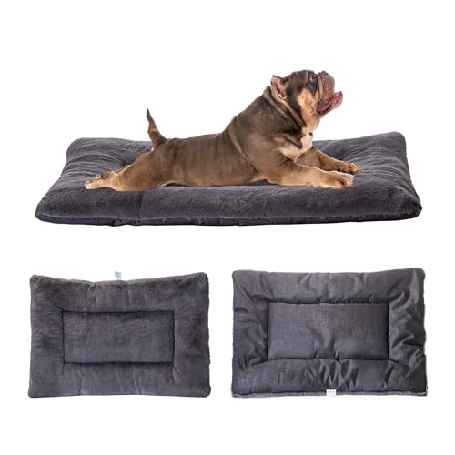 Petschat Waschbar Hundematte, Hundebett Mittelgroße Hunde 76 x 51 cm, Doppelseitige Hundekissen Katzenbett, Superweiche Hundedecke mit wasserabweisender Unterseite für Innen und Outdoor von Petschat