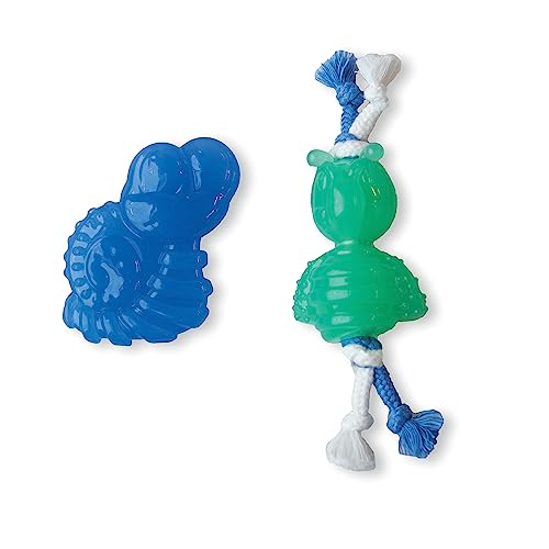 Petstages Orka Chewit Lil' Bugs - Kauspielzeuge für Hunde - Insekt & Schnecke - 2er-Pack von Petstages