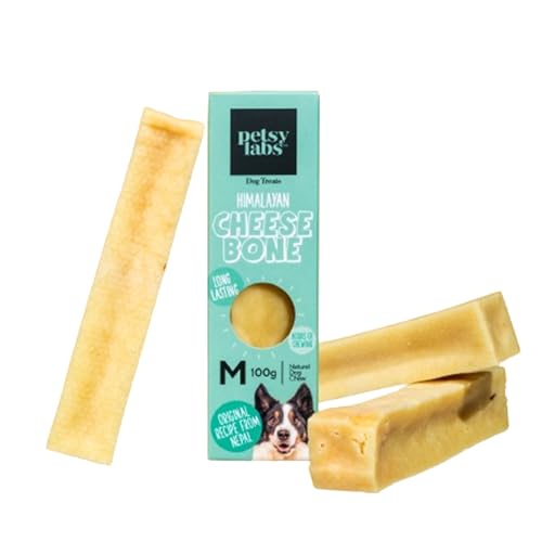 Petsy Labs Himalaya-Käseknochen für Hunde, Natürlicher hartkäse Kausnack aus 100% Bio-Milch, Kaukäse für Hunde, Kauknochen für Welpen und kleine Hunde, Zahnpflege und Langeweilebekämpfung von Petsy Labs