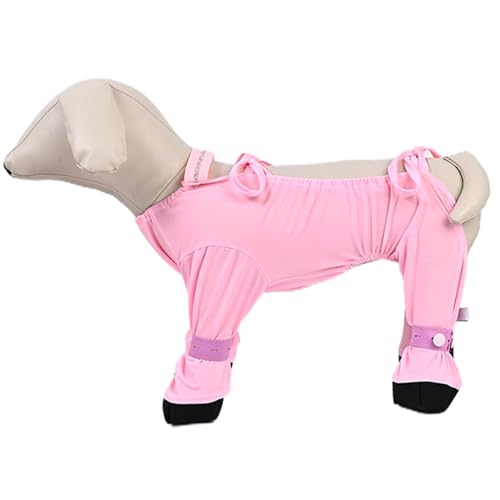 Hunde Suspender Stiefel staubdes Halbpack Ice Silk Dog Hosspannungsstiefel Verstellbare Hundestiefel-Leggings mit Gurten Nicht-Schlupfhundstiefel mit Hosenträgern (XL) von Pettaku
