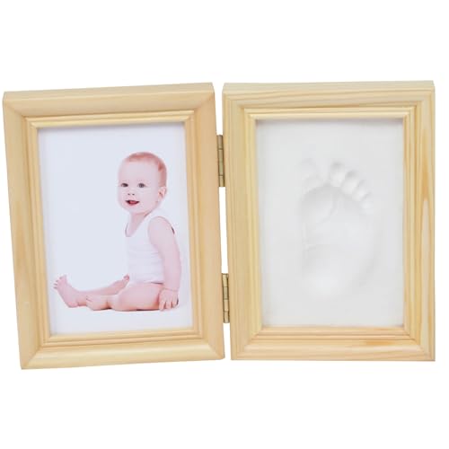 Hundepfoten Druck Kit Baby Druck Orament Kit Foto Rahmen Baby Safe Ink Paw Paw Print Kit für Katzen Baby Hand und für Baby, Hunde & Katzen Familie Andenken Holzfarbe von Pettaku