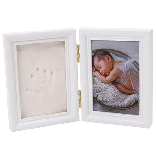 Hundepfoten Druck Kit Baby Print Ornament Kit Foto Frames Baby Safe Ink Paw Paw Print Kit für Katzen Baby Hand und für Baby, Hunde & Katzen Familie Andenken weiß von Pettaku