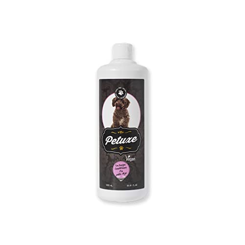 Petuxe Veganer Conditioner für Wasserhunde. Vegane Pflegespülung für Hunde. Wasserhund Texturierer. Pflegespülung für Haustiere. Feuchtigkeitsspendend, glanzgebend, strukturgebend und lockenhaltend -1000 ml von Petuxe