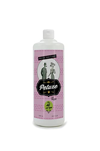 Petuxe Zweiphasiger Conditioner für Haustiere. Vegane Hundespülung. Katzen Conditioner. Alle Rennen. Alle Haartypen. Feuchtigkeit und Glanz. Erleichtert das Entwirren und Trocknen - 1000 ml von Petuxe