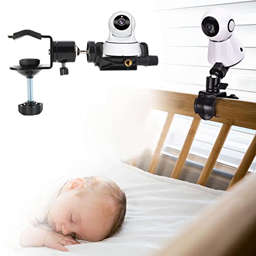 Halterung für Babykameramonitorhalterung um 360 Grad Drehbarer Verstellbarer Halter Flexibler Kameraständer für Kinderbett von Petyoung
