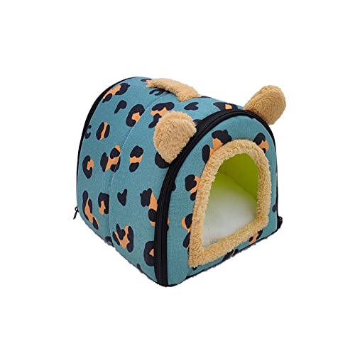 Petyoung Guinea Pig Bed Rabbit Bed with Removable Cushion Pad, Cozy Guinea Pig Hideout House Bunny Hideout for Hamster Rats Chinchilla Cave Bed Small Animal Bed von Petyoung