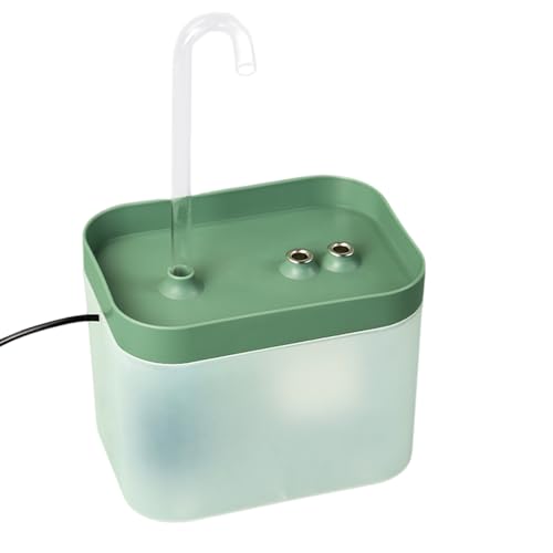 Petyoung Katzen Wasserbrunnen, Super Leise 1.5L Haustier Trinkwasserbrunnen, Automatischer Haustier Wasserspender zum Trinken von Petyoung