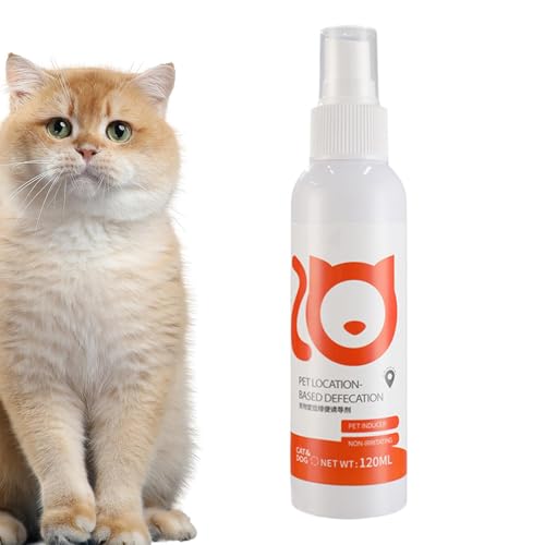 Peufcmi 120ml Töpfchen-Trainingsspray für Hunde, Welpen und Hunden Töpfchentraining, Hundepipi Spray Training, Spray für Training Töpfchentrainings Hunden, Töpfchen-Hier-Trainingsspray von Peufcmi