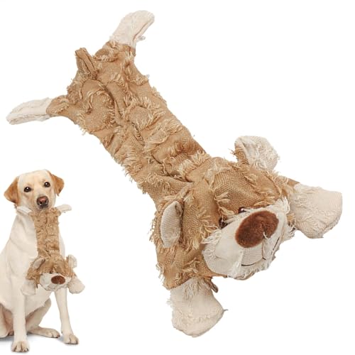 Peufcmi Hundespielzeug Unzerstörbar, Unbreaka Bear unzerbrechlich Hundespielzeug, Unbreakable Plüsch Squeaky Bear Dog Toy, Plüsch Kauspielzeug Für Hunde, Plüsch Hundespielzeug Unkaputtbar von Peufcmi