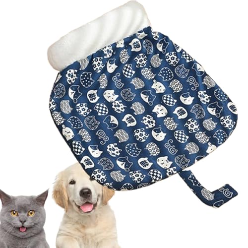 Peufcmi Katzenschlafsack, Gemütlicher Warmer Schlafsack für Katzen, Katzen Schlafsack, Katzenschlafsack Warmer Katzenbett Waschbar Katzendecke für Katzen und kleine Hunde von Peufcmi