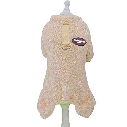 Pewell Hund Flauschiger Samt-Pyjama - Thermo-Hundepyjama Fuzzy Velvet Doggie Coat | Thermische Haustierkleidung für Hunde, Pyjamas, Kleidung, Outfit, Kleidung für Hunde, Wandern, Reisen, Schlafen von Pewell