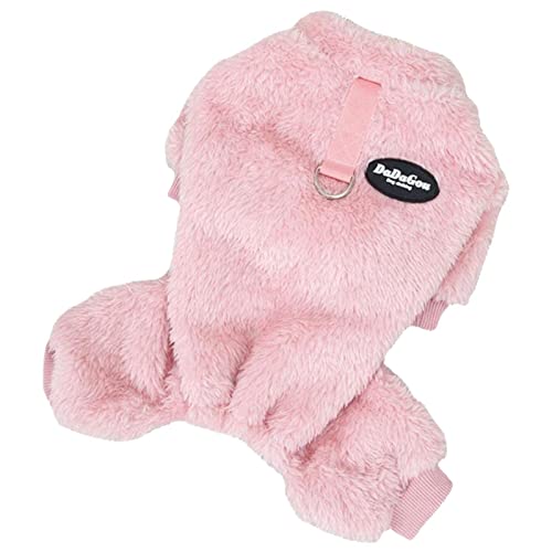 Pewell Hundemantel aus Samt - Weicher Fleece-Hunde-Fuzzy-Samt-Pyjama | Winter Doggy Soft Pet Cold Weather Kleidung Katzenbekleidung für kleine, mittlere und große Hunde von Pewell