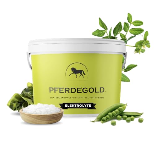 Pferdegold Elektrolyte 1,5kg - Pferde Pellets mit Natrium, Kalium & Calcium - Diät-Ergänzungsfuttermittel für alle Pferderassen - Made in Germany von Pferdegold