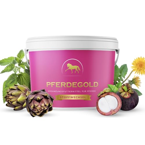 Pferdegold Stoffwechsel 1,5kg - Natürliche Pferde Pellets mit Wichtigen Nährstoffen - Stoffwechsel-Unterstützung für alle Pferderassen - Made in Germany von Pferdegold