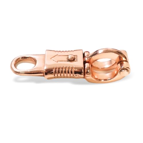 Panikhaken für Führstrick Pferd ideal als Ersatzhaken für Strick mit Panikhaken Strick Set für Pferde Zubehör (Rosegold, 1) von Pferdelinis