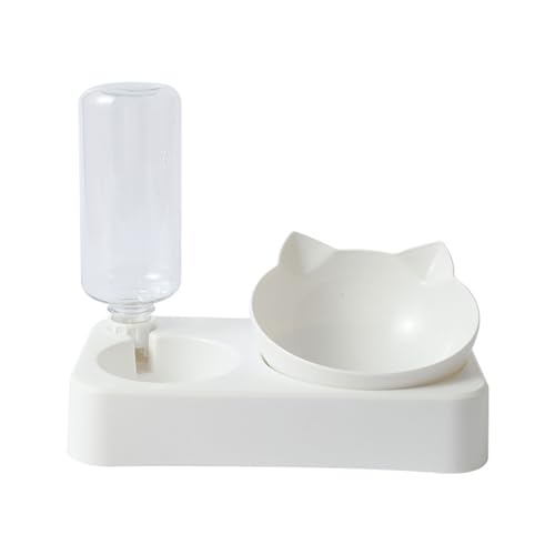 Pffiocix Automatischer Wasserspender für Katzen, Futterbehälter, Futternapf, Upgrade-Wasserbrunnen, 2-in-1, großes Hundewasser Pffiocix Automatischer Wasserspender für Katzen, Futterbehälter, Futternapf, Upgrade-Wasserbrunnen, 2-in-1, großes Hundewasser von Pffiocix