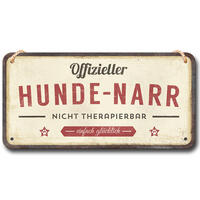 Nostalgic-Art Hängeschild "Hunde-Narr" von PfotenSchild®