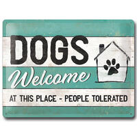 Nostalgic-Art Schild "DOGS Welcome" von PfotenSchild®