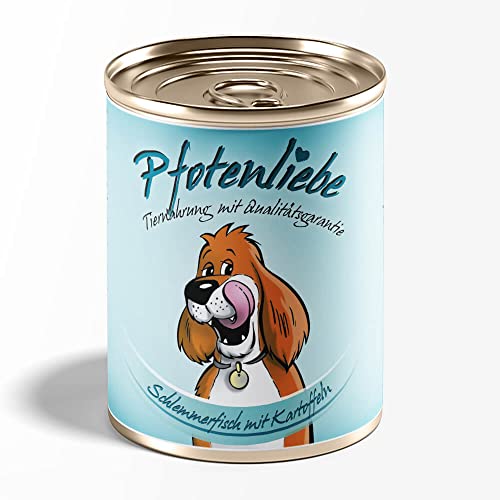 Biohundefutter in Premium Qualität | Natürlich ohne Chemie | Machen Sie Ihren Hund glücklich! | 400g | freie Sortenwahl (Schlemmerfisch mit Kartoffeln) von Pfotenliebe