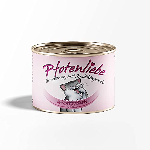 Katzenfutter | Wildtöpfchen getreidefrei | mit Qualitätsgarantie | Natürlich ohne Chemie | Machen Sie Ihre Katze glücklich! | 200g (1x 200g) von Pfotenliebe