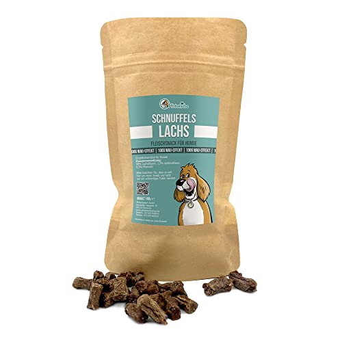 Pfotenliebe Leckerlies für Katzen und Hunde, Fleisch Minnis, LACHS, 100g von Pfotenliebe