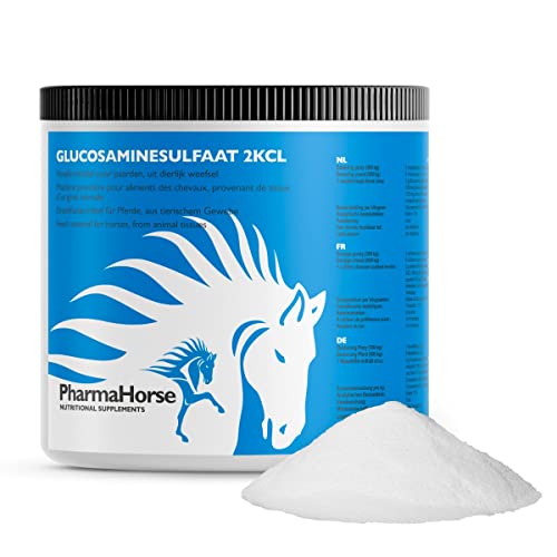 PharmaHorse Glucosamin Sulfat 2KLC | 100% frei von Zuckerzusätzen | 100% reines Glucosamin Sulfat | Dopingfrei | 500 Gramm von PharmaHorse