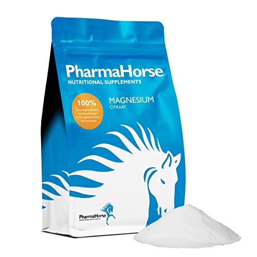 PharmaHorse Magnesiumcitrat | Nervensystem | Konzentrationsvermögen | Muskeln & Knochen | Dopingfrei | 1000 Gramm von PharmaHorse