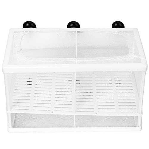 Fischzucht-Aquarium-Box, Multifunktionale Aquarium-Fisch-Zuchtbox für Kleine Fische (Groß mit Trennwand) von Phefop