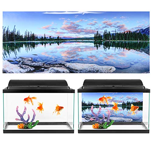 Phefop Aquarium-Hintergrund, Aquarium-Rückwand, 3D-Effekt, Unterwasser-Poster, Aquarium-Dekorationsaufkleber, Aquarium-Aufkleber, PVC-Material, Wasserdicht, Einfach Anzubringen (122 * 50CM) von Phefop