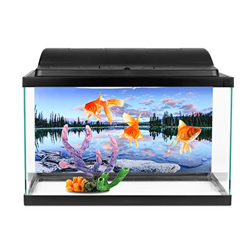 Phefop Aquarium-Hintergrund, Aquarium-Rückwand, 3D-Effekt, Unterwasser-Poster, Aquarium-Dekorationsaufkleber, Aquarium-Aufkleber, PVC-Material, Wasserdicht, Einfach Anzubringen (91 * 50CM) von Phefop