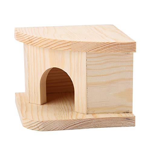 Phefop Hamsterbett aus Holz, Hamsterbett, Hamsterversteck, Hamsterspielzeug für Rennmäuse, Tiere, Eichhörnchen, Chinchilla von Phefop