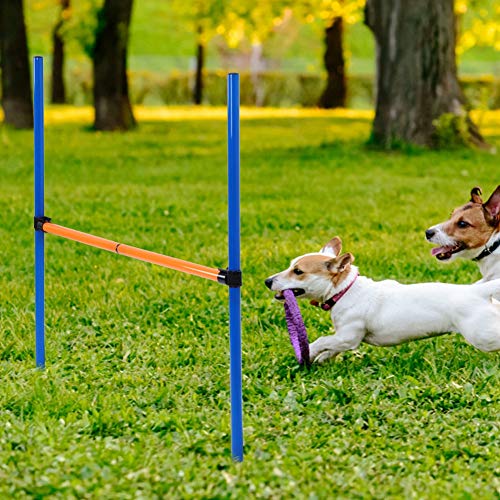 Phefop Hindernisstange zum Springen des Hundes Agility für Hunde Agility für Hunde Leichter und langlebiger Sprung Trainingsausrüstung für Haustiere von Phefop