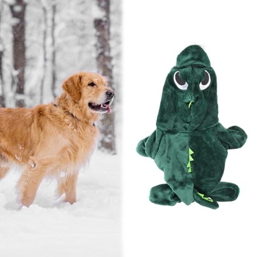 Schöne Dinosaurierhund -Kleidung, Haustierwinterjacke, Weiches Fleece -Material für Welpenkleidung, und Komfort für Kleine Hunde (XL) von Phefop