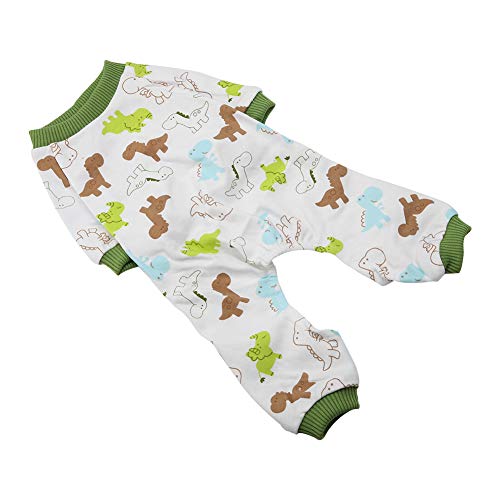 Phefop Weicher Hunde-Welpen-Cartoon-Pyjama-Baumwoll-Overall, Süße Haustierbekleidung für Kleine Hunde und Katzen, Einfach zu Tragendes Heimkostüm (XL) von Phefop