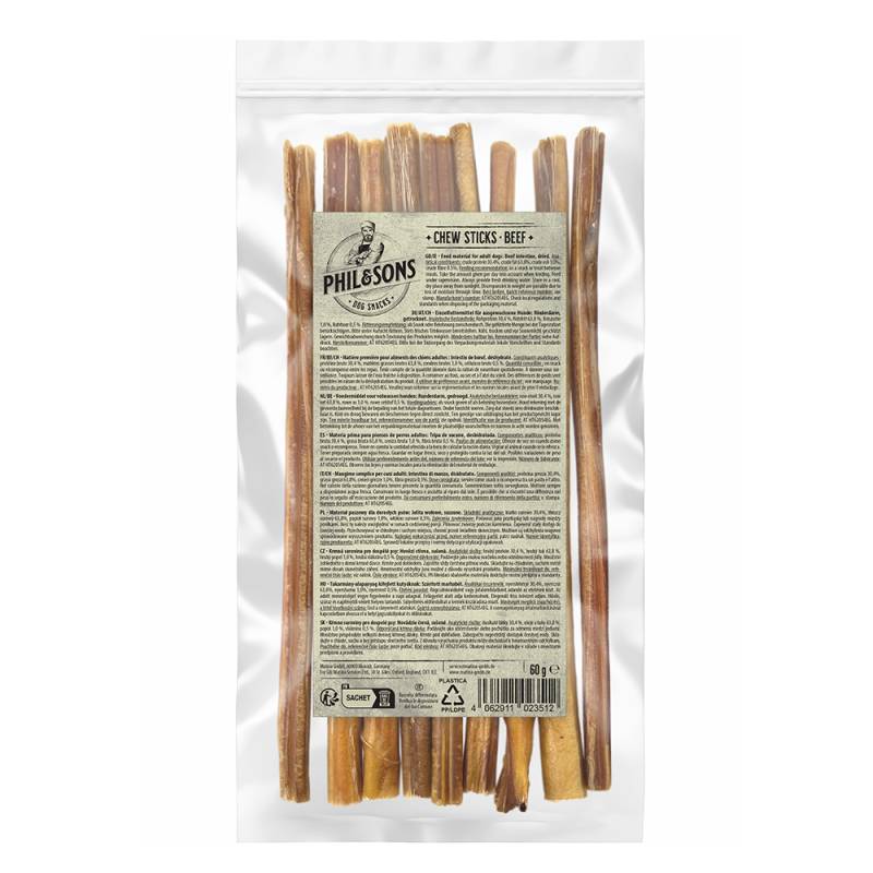 Phil & Sons Kausticks - Rind - Sparpaket: 5 x 60 g von Phil & Sons