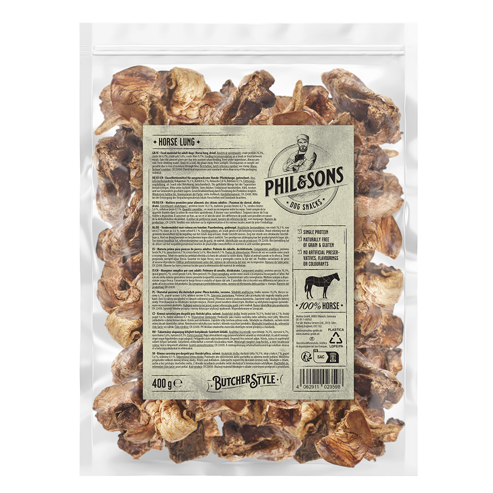 Phil & Sons Pferdelunge - 400 g von Phil & Sons