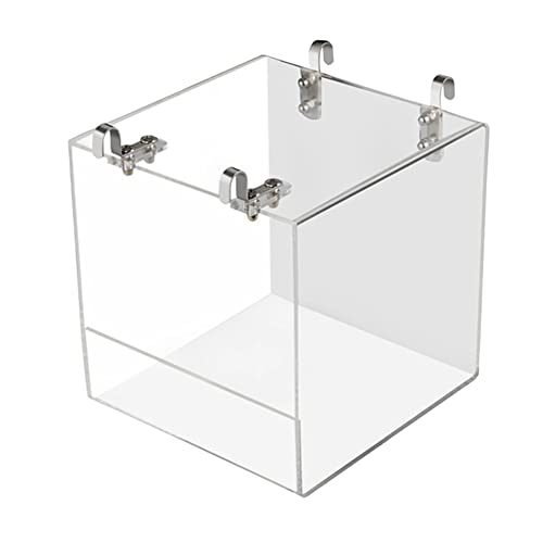 Piarktoy Acryl Transparent Papagei Futterbox Auslaufsicher Cup Automatisches Vogelzubehör von Piarktoy