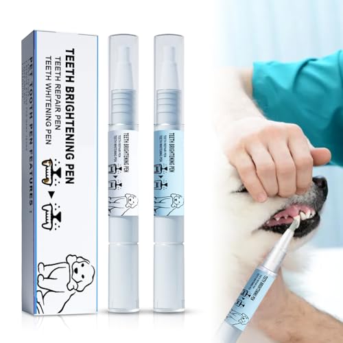 Zahnpflegestift für Hunde, Pet Oral Repair Gel Stift für Hunde Mundgeruch Bekämpfen Sie Zahnstein, Haustier-Zahnbürstenstift, Haustiere Hund Zähne Reinigung Stift, Zahnpflege Hund Zahnreinigungsstift von Piashow