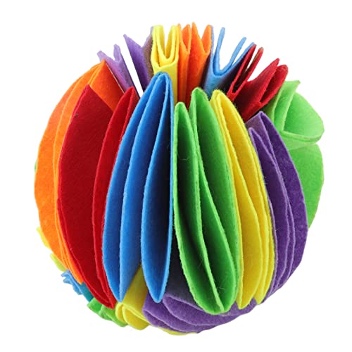 Hund Snuffle Ball, Snuffle Ball Für Hunde Schnüffeln Ball Blind Hundespielzeug Futter Hundespielzeug Geistig Anregende Spielzeug Für Hunde(Colorful ball trumpete (15CM)) von Pilipane