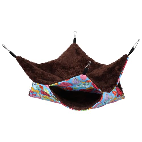 Pilipane Guinea Pig Cage Hammock,Soft and Cozy Hammock for Guinea Pigs, Hamsters, Ferrets, Rats – Double-Layer Rat Hammock and Rat Toys for Pet Rats (34 * 34) von Pilipane