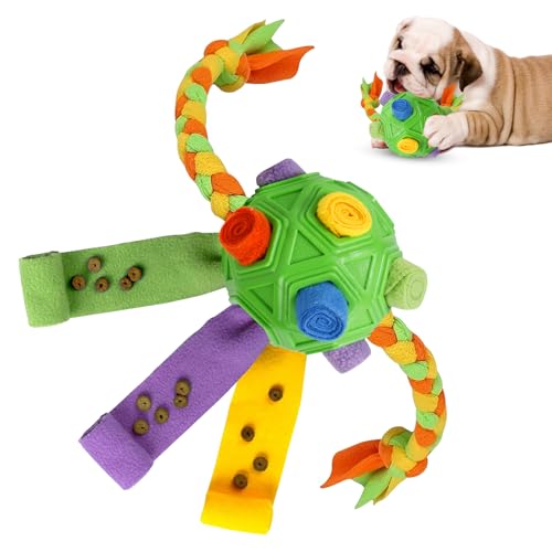 Pilipane Schnüffelball für Hunde, Interactive Dog Toy, Schnüffelball Spielzeug für Haustiere mit Bissfestem Seil, Lindert Langeweile, Schnüffelball Hund für kleine, Mittelgroße und große Hunde （Grün） von Pilipane