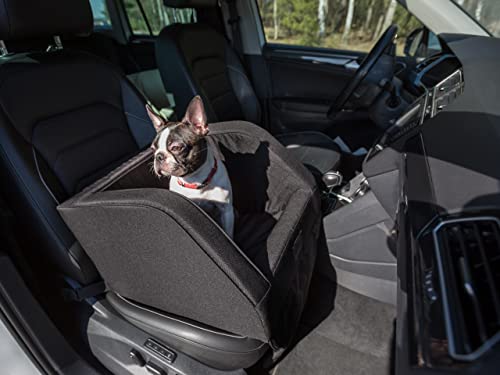 Hundeautositz, Hundedecke Auto Rückbank, Transportbox Katze, Hundebox, Hundekorb, Hundegeschirr, Hundebett, Hundekörbchen… (Schwarz Oxford) von PillowPrim