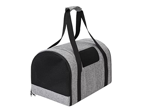 Hundetragetasche, Hundetransportbox, Hundebox Auto, Faltbare Katzentragetasche, Transporttasche, für Hunden oder Katzen, Graphit, 31x49x31 cm von PillowPrim